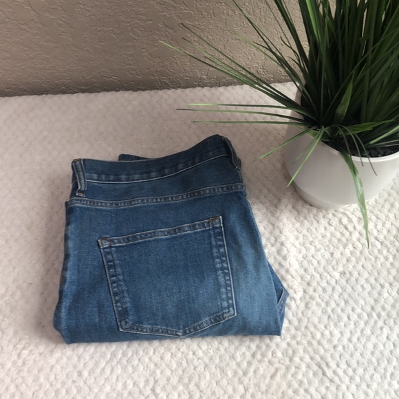 EVERLANE Original Cheeky High Rise Slim Straight Leg Ankle Denim Jeans 32 - Picture 14 of 14